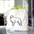 Halftone Great Pyrenees  - Tote Bag