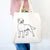 Halftone Labrador  - Tote Bag