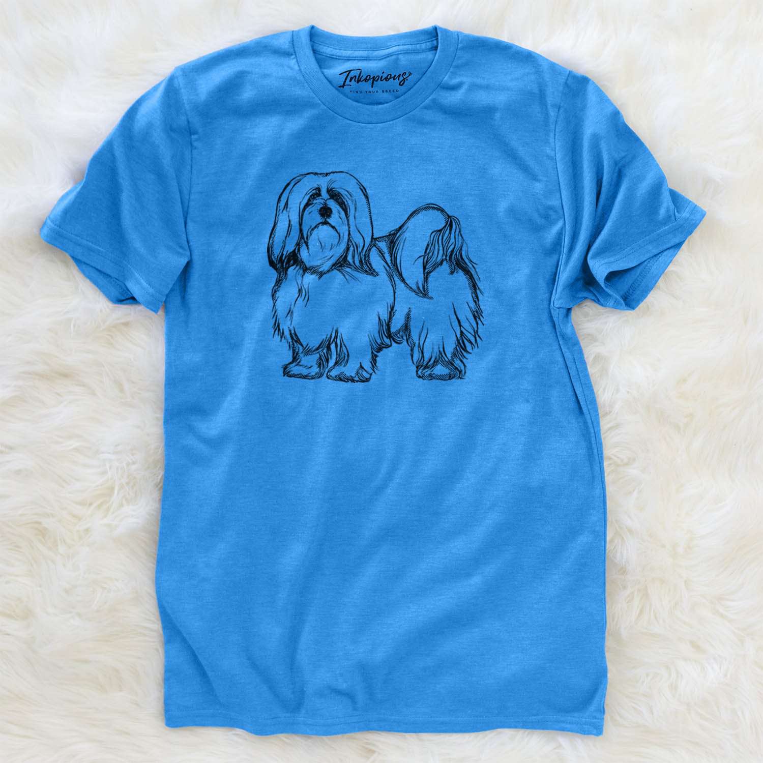 Halftone Lhasa Apso  - Unisex Crewneck