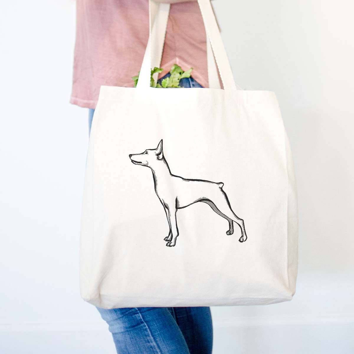 Halftone Mini Pinscher  - Tote Bag