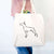 Halftone Mini Pinscher  - Tote Bag