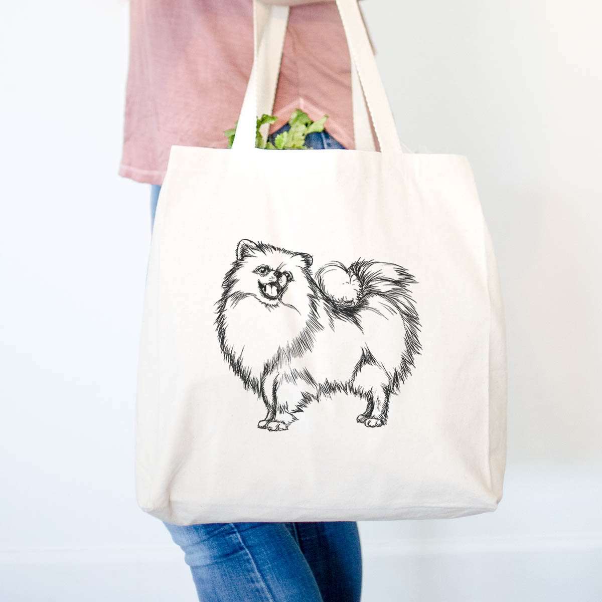 Halftone Pomeranian  - Tote Bag