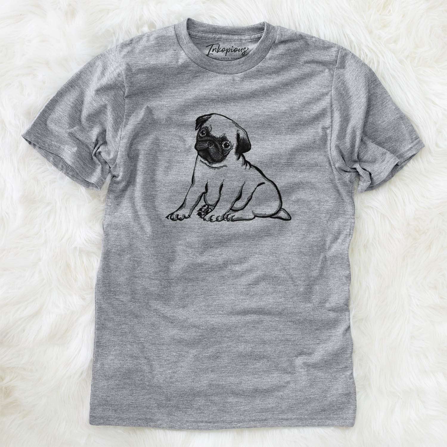 Halftone Pug Puppy  - Unisex Crewneck