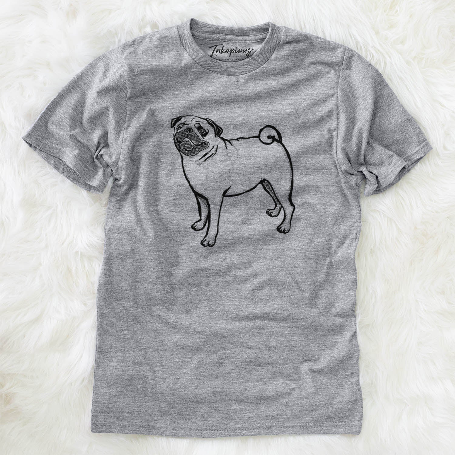 Halftone Pug  - Unisex Crewneck