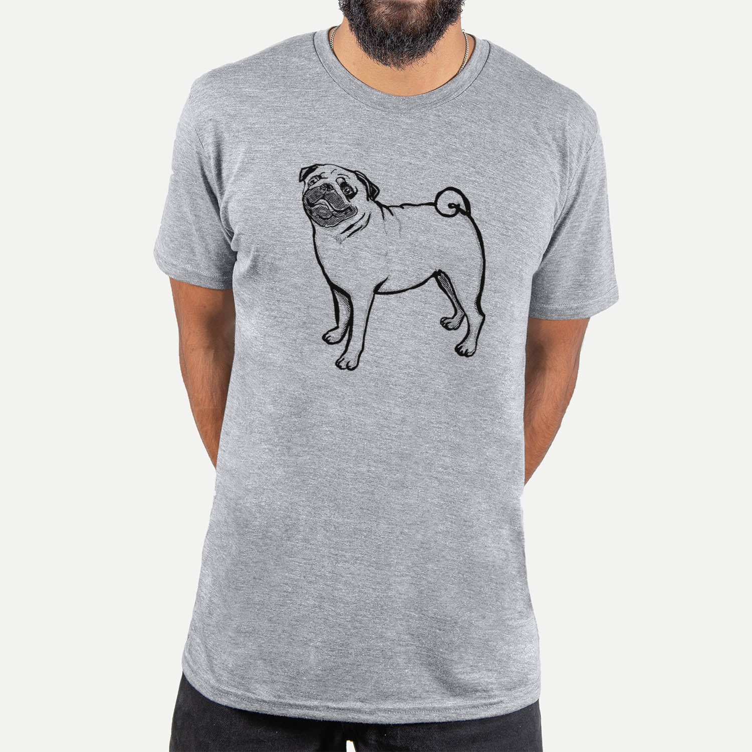 Halftone Pug  - Unisex Crewneck