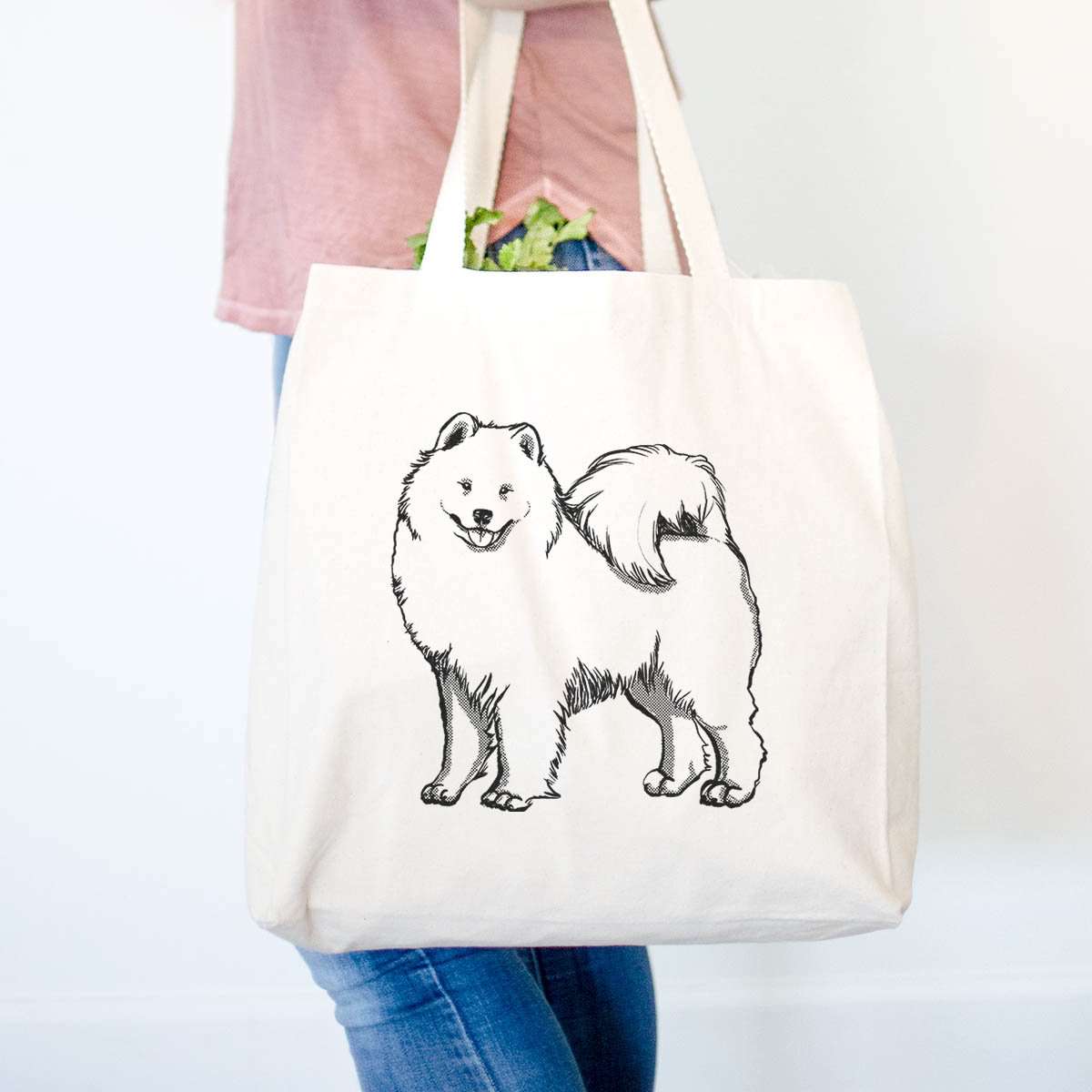 Halftone Samoyed  - Tote Bag