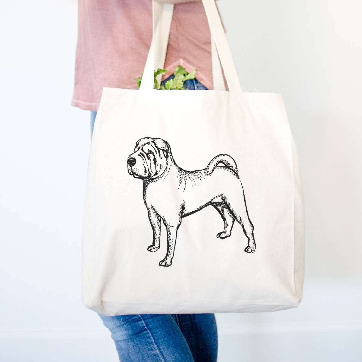 Halftone Shar Pei  - Tote Bag