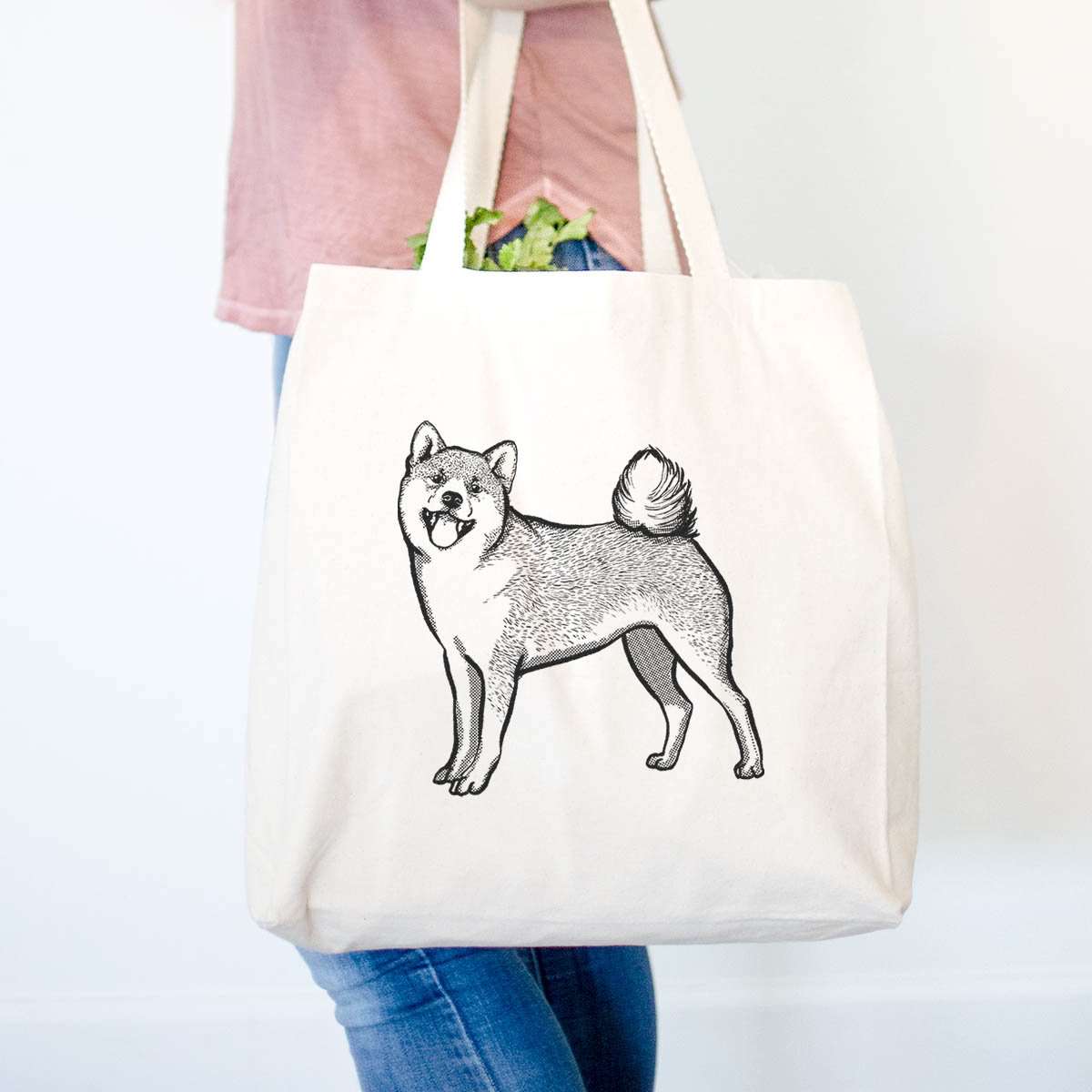 Halftone Shiba Inu  - Tote Bag