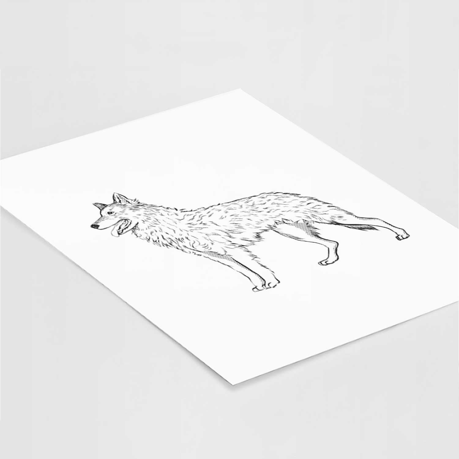 Halftone Mudi Art Print