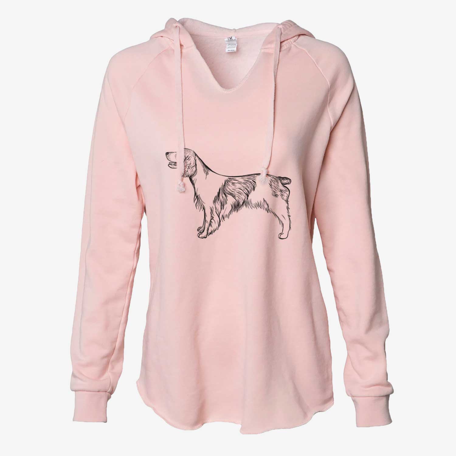 Halftone Welsh Springer Spaniel - Cali Wave Hooded Sweatshirt