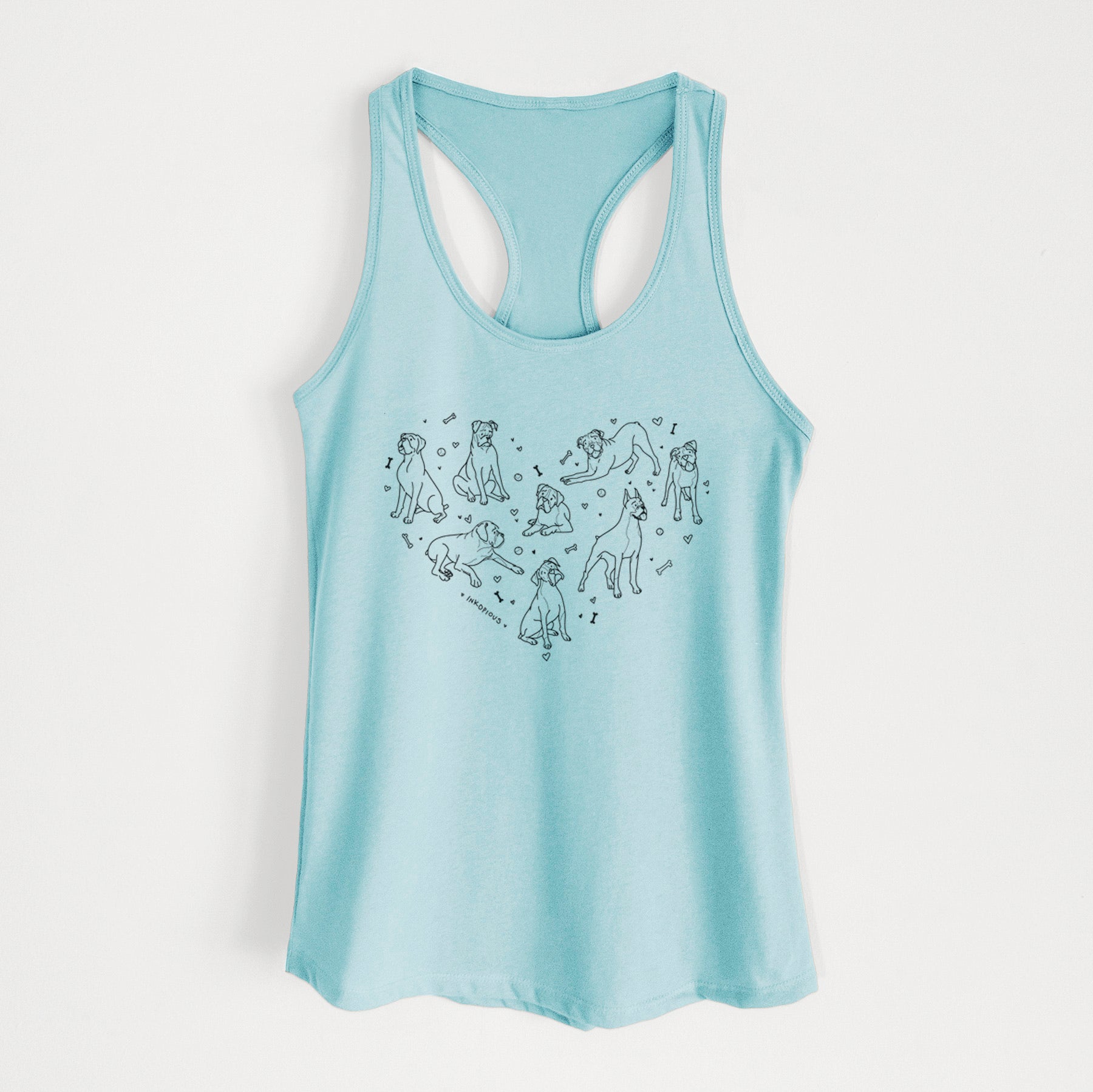 Heart Full of Boxers - Women's Racerback Tanktop