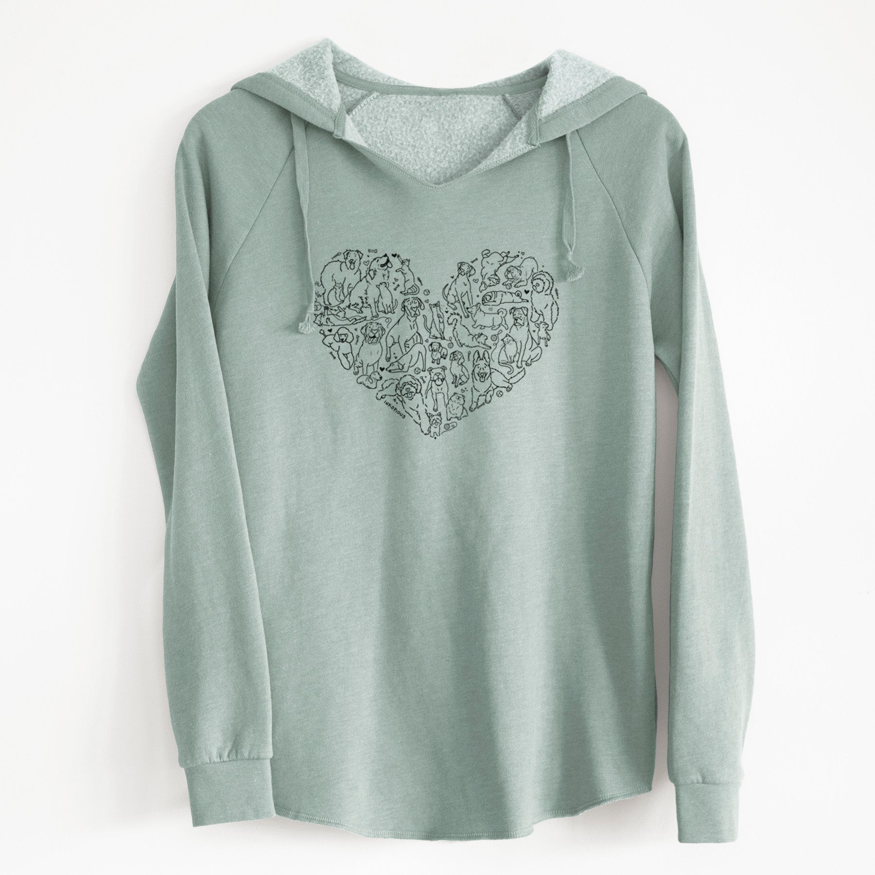 Heart Full of Dogs and Cats - Cali Wave Hooded Sweatshirt