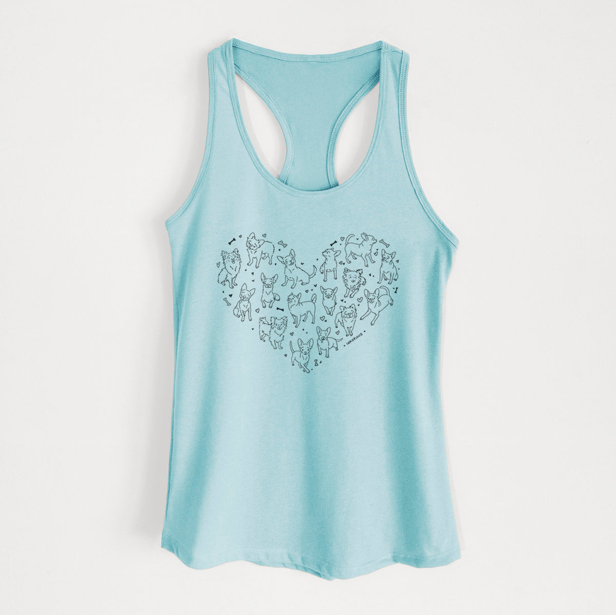 Heart Full of Chihuahuas - Women's Racerback Tanktop