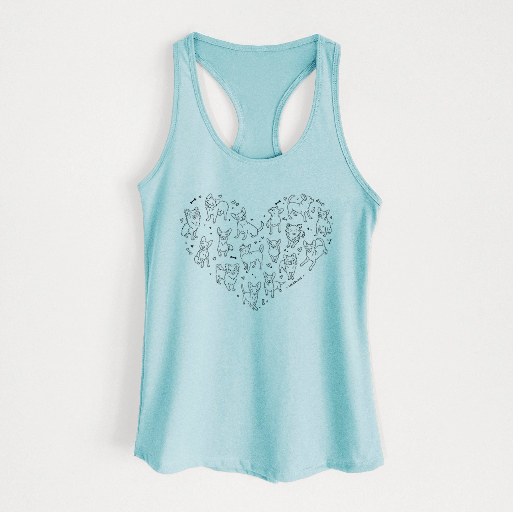 Heart Full of Chihuahuas - Women's Racerback Tanktop