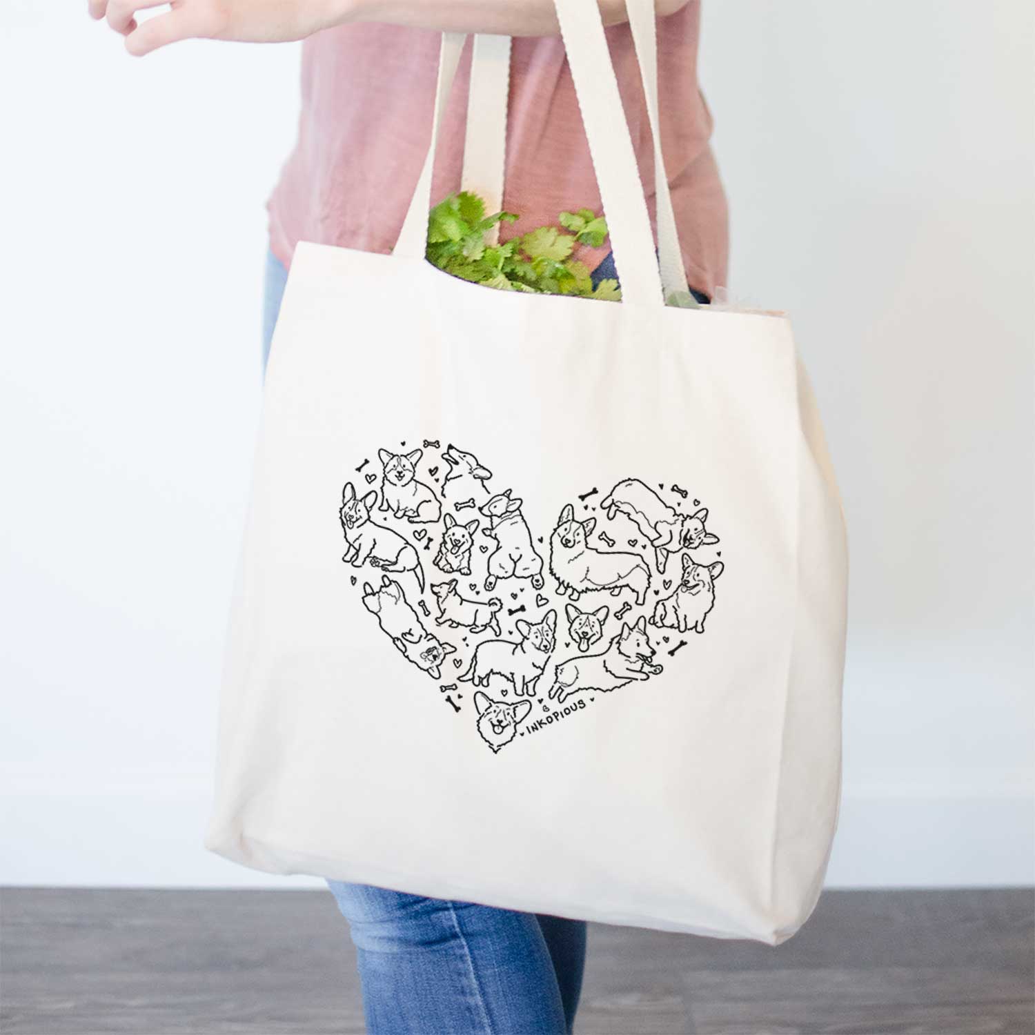 Heart Full of Corgis- Tote Bag