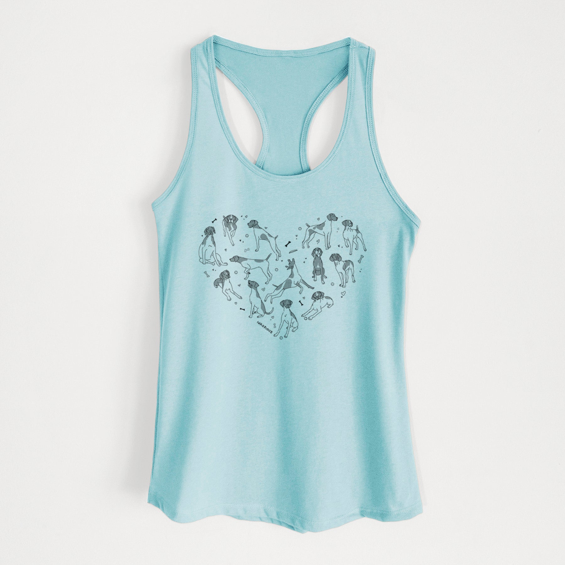 Heart Full of German Shorthaired Pointers - Women's Racerback Tanktop