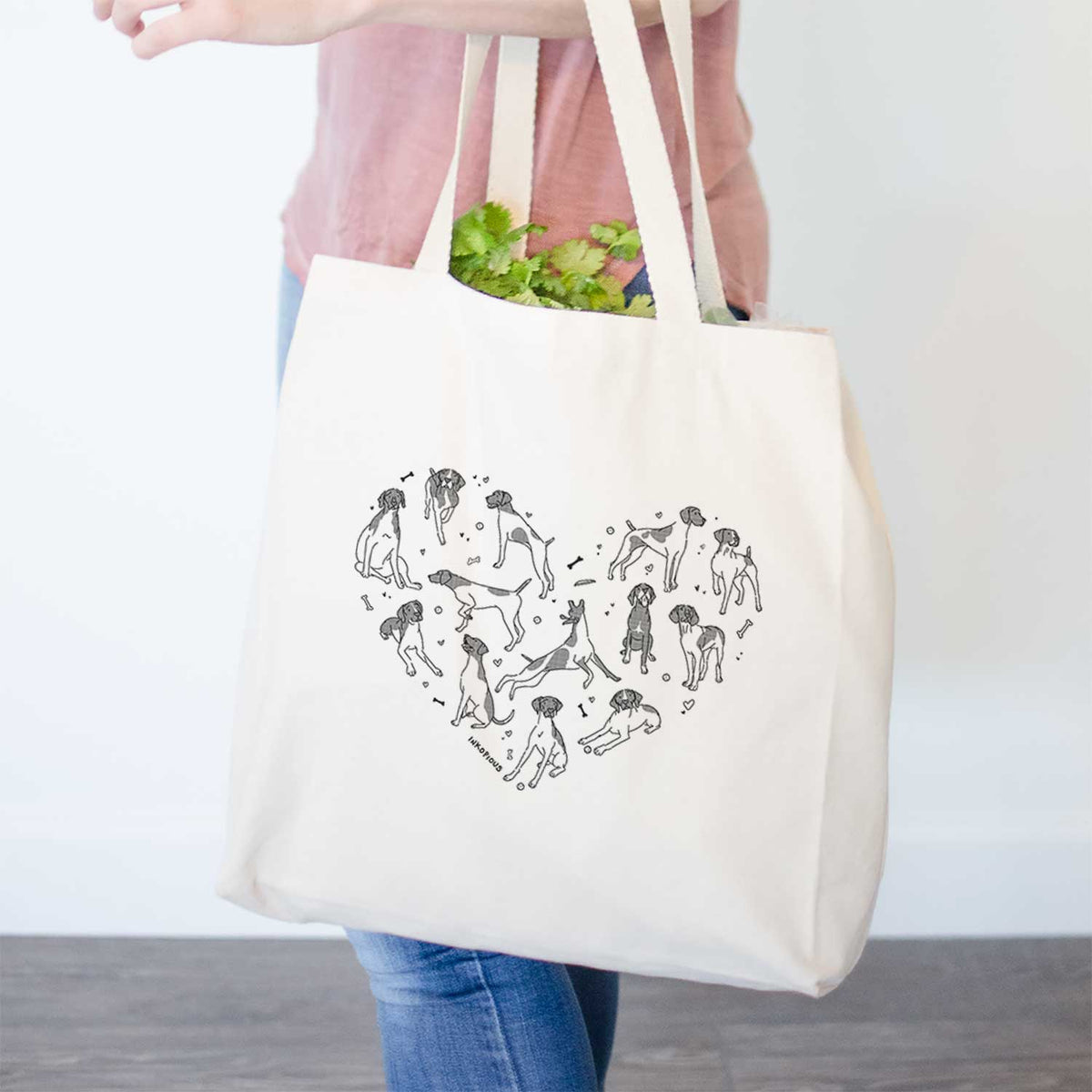 Heart Full of German Shorthaired Pointers- Tote Bag