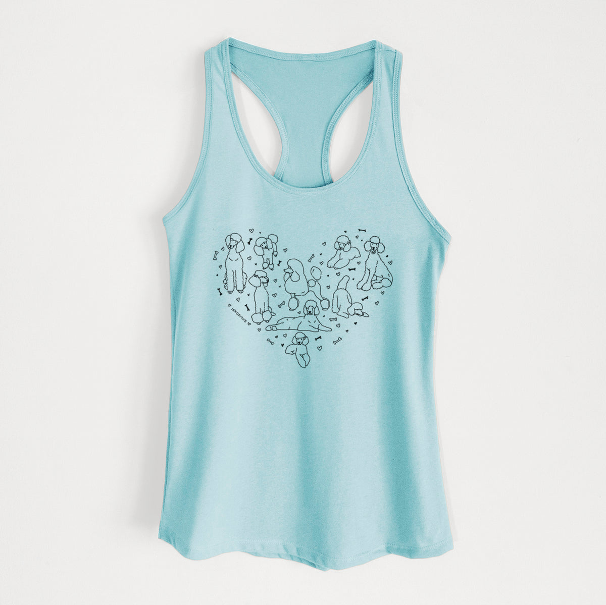 Heart Full of Poodles - Women's Racerback Tanktop