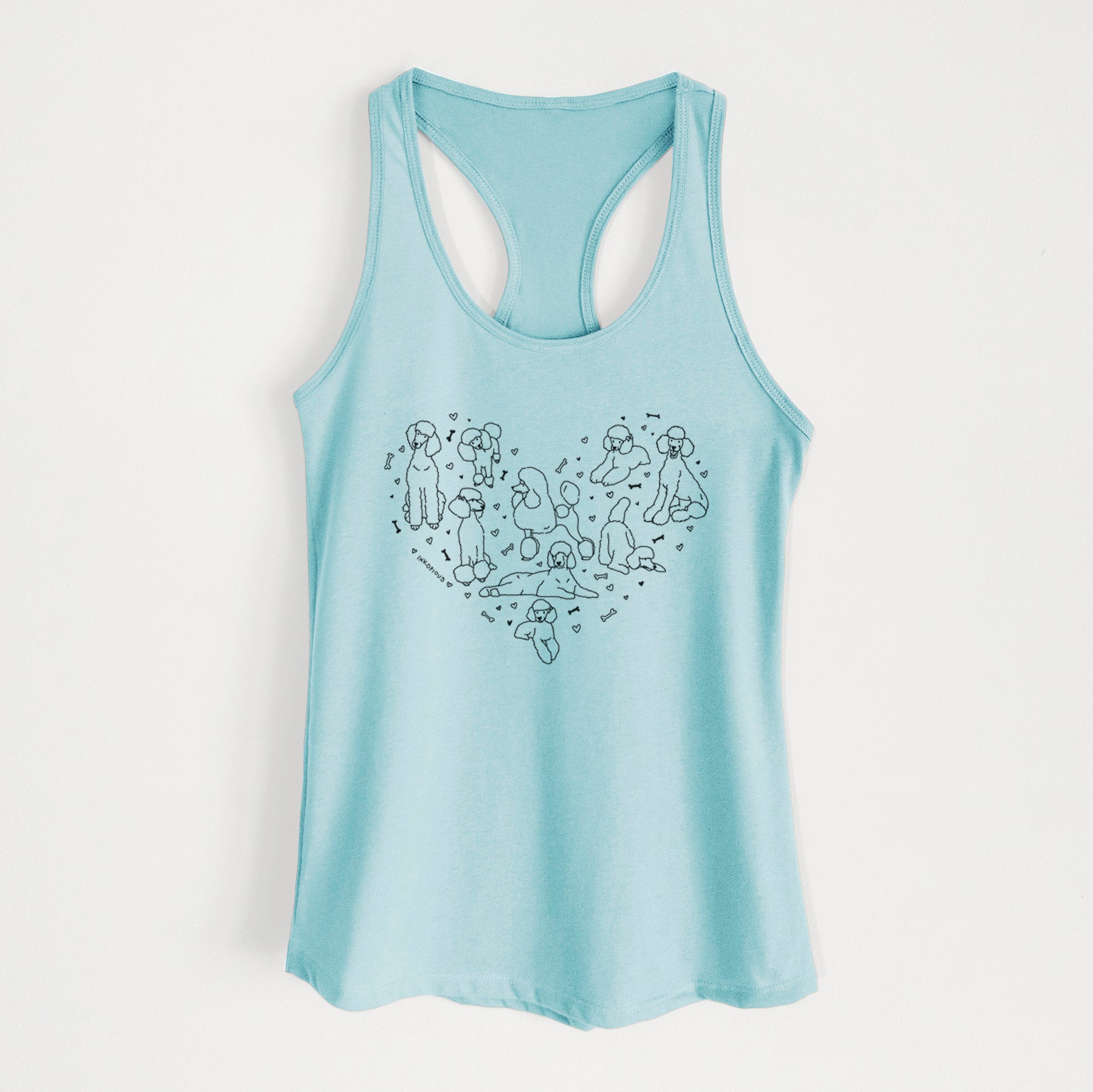 Heart Full of Poodles - Women's Racerback Tanktop