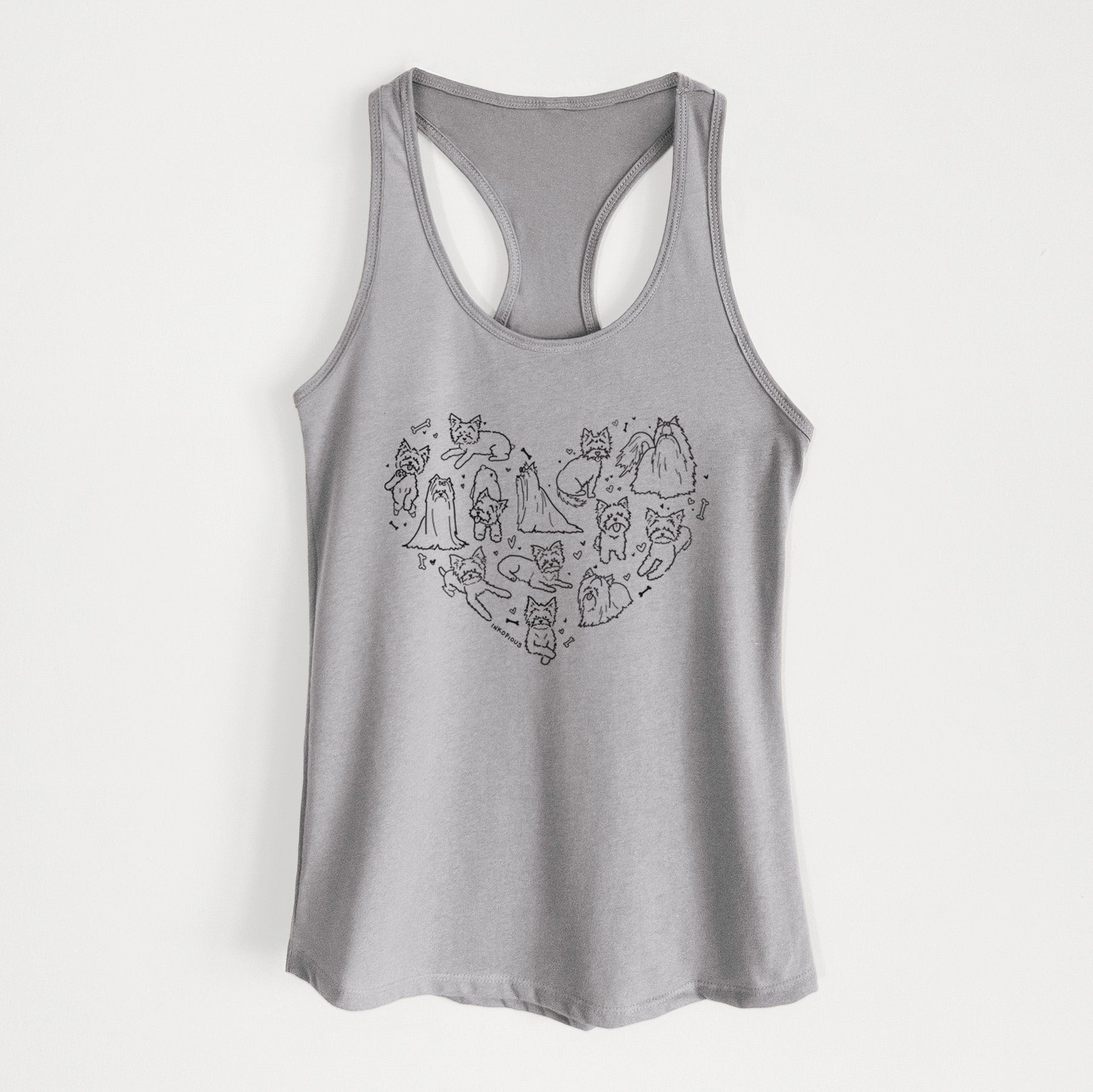 Heart Full of Yorkshire Terriers - Women's Racerback Tanktop