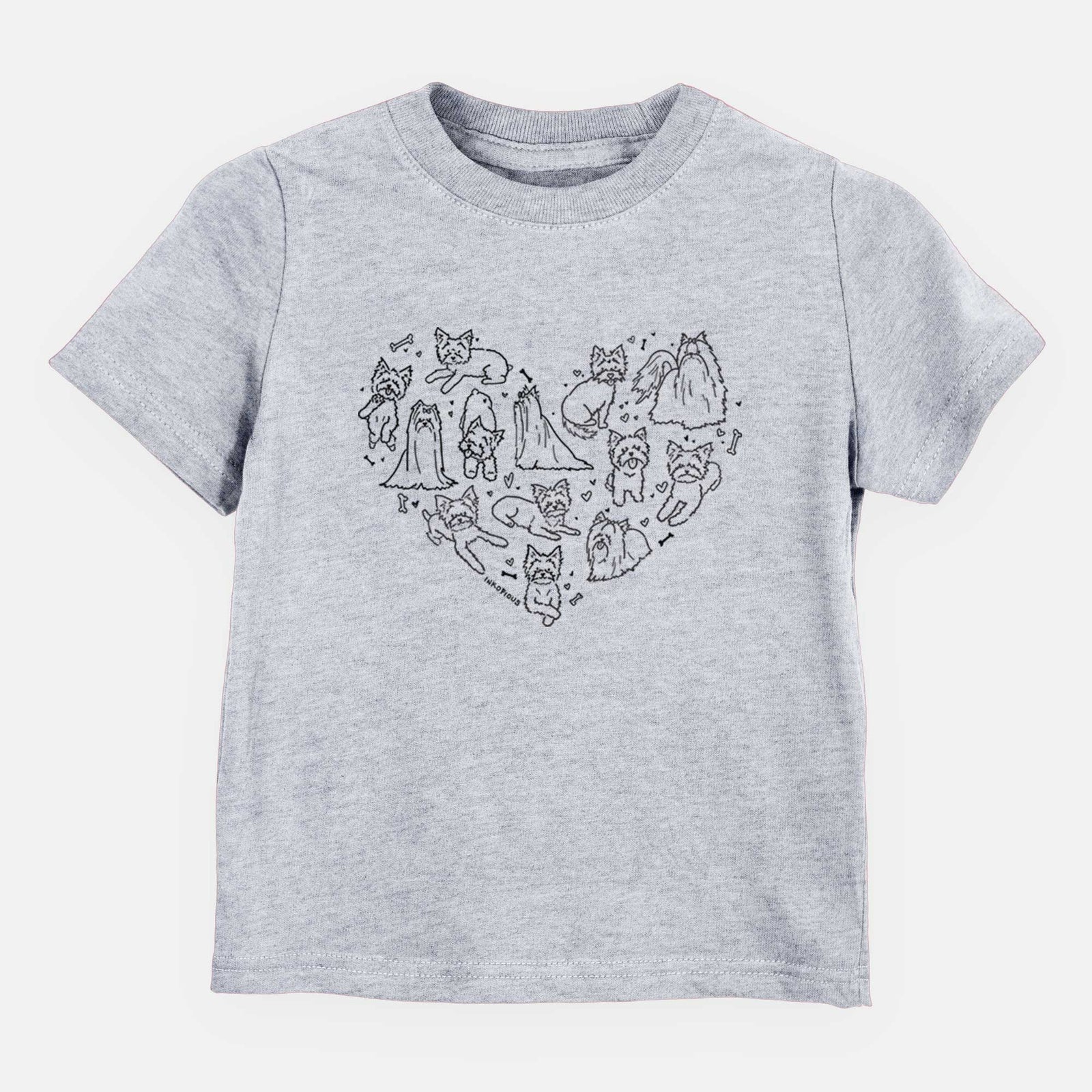 Heart Full of Yorkshire Terriers - Kids/Youth/Toddler Shirt