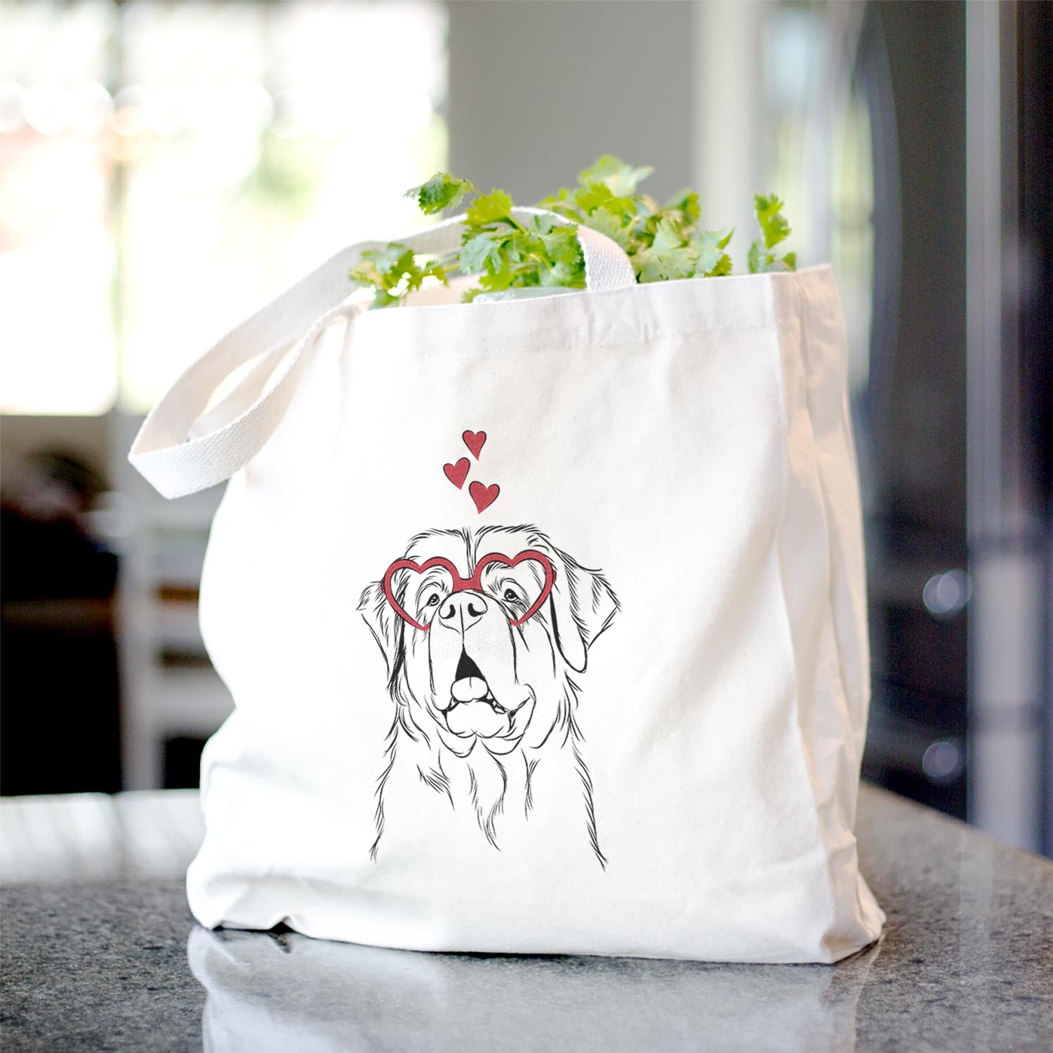 Atlas the Saint Bernard - Tote Bag