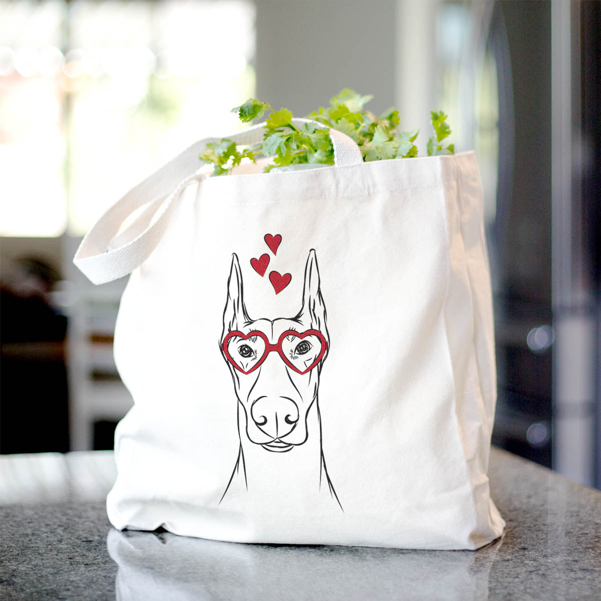 Duke the Doberman Pinscher - Tote Bag