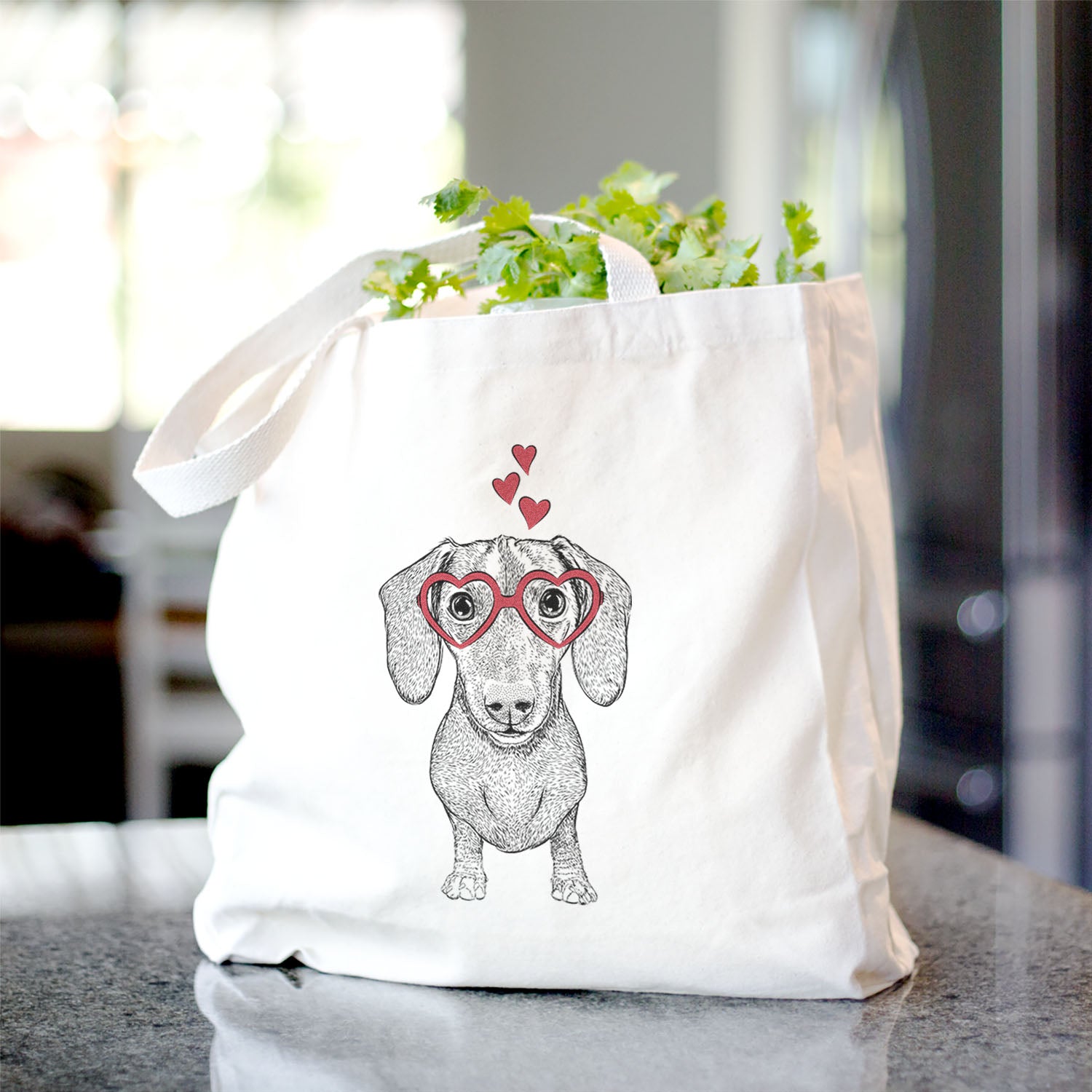 Ernie the Mini Dachshund - Tote Bag