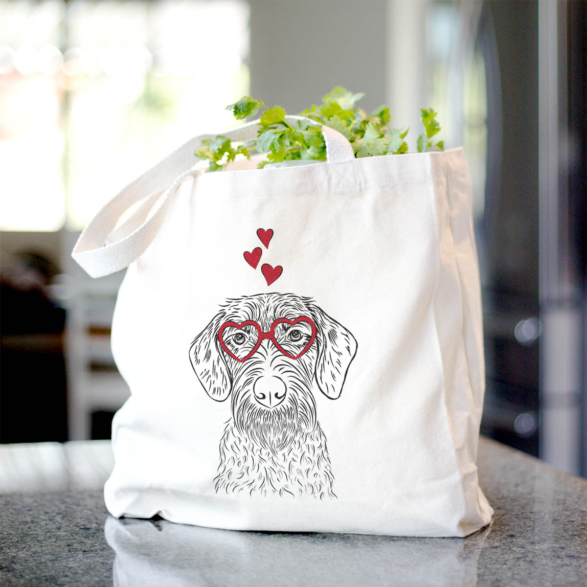 Gus the German Wirehaired Pointer - Tote Bag