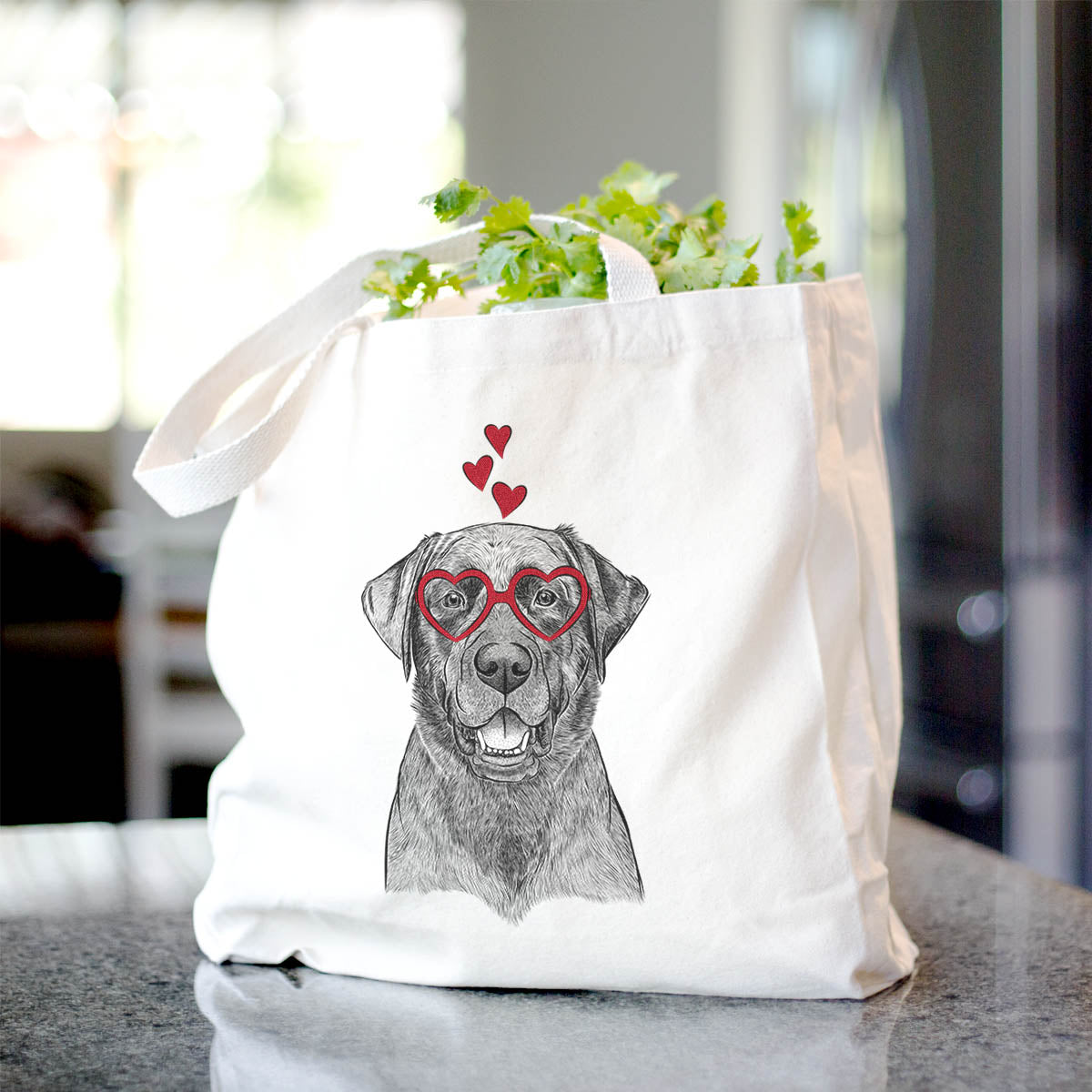 Heath the Black Lab - Tote Bag