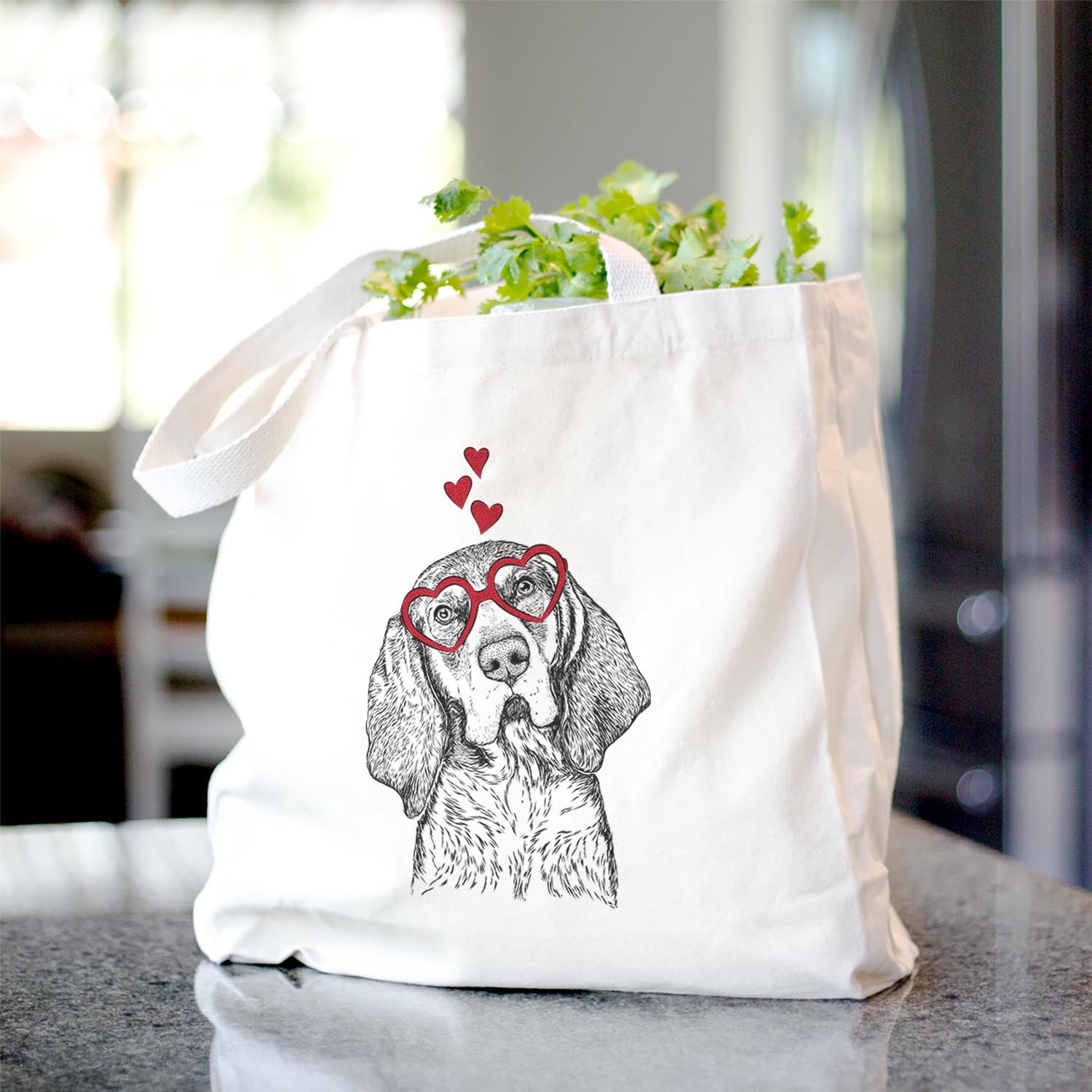 Huck the Bluetick Coonhound - Tote Bag