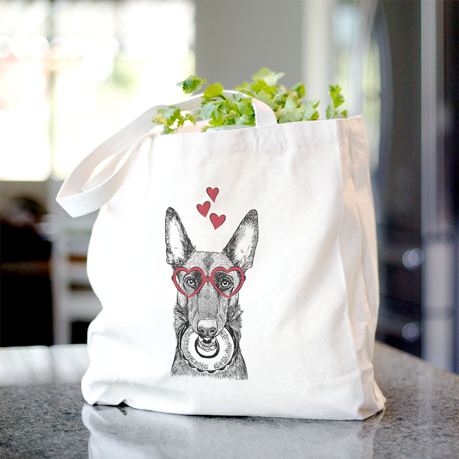 Juno the Belgian Malinois - Tote Bag