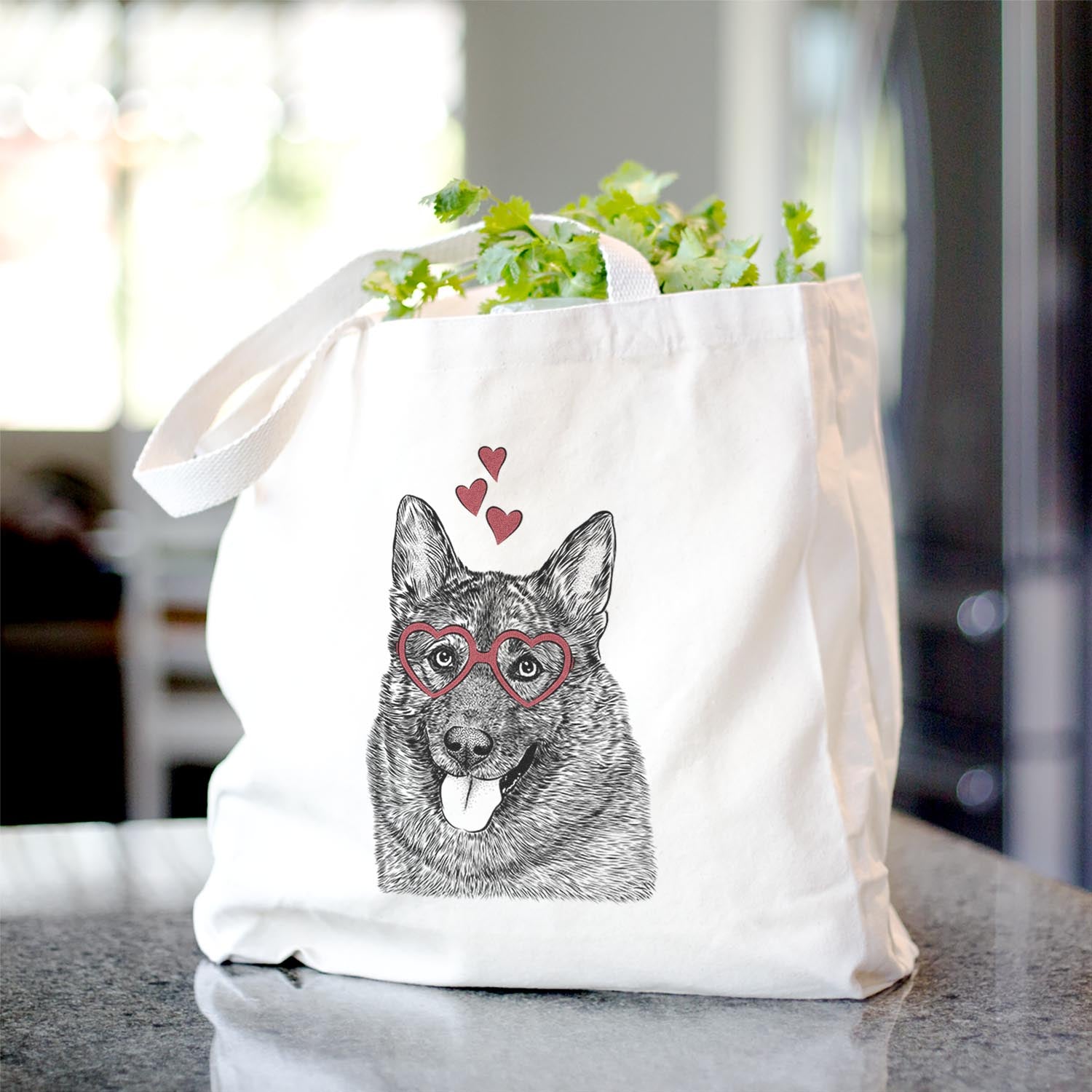 Kasia the Norwegian Elkhound - Tote Bag