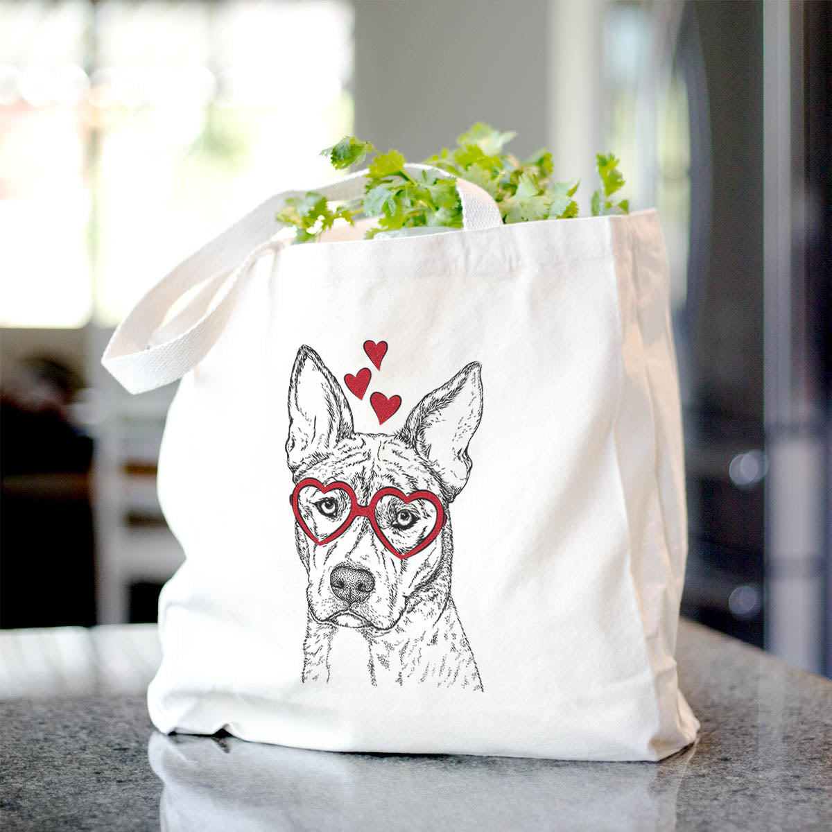 Leo the Ibizan Hound Bull Mastiff Mix - Tote Bag