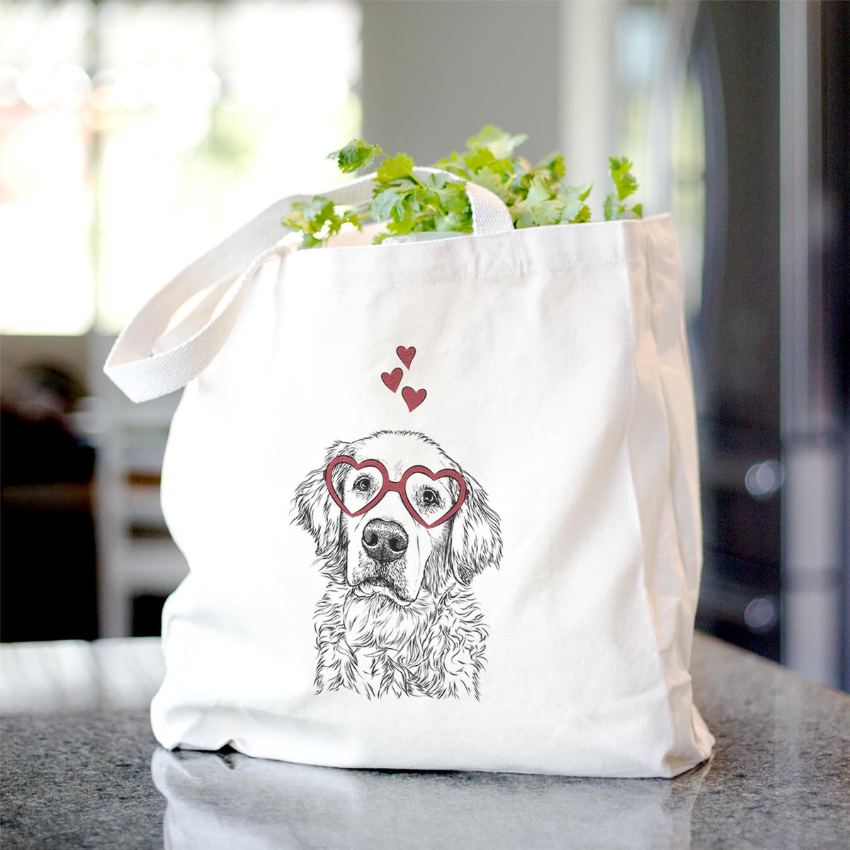 Loganator the Golden Retriever - Tote Bag
