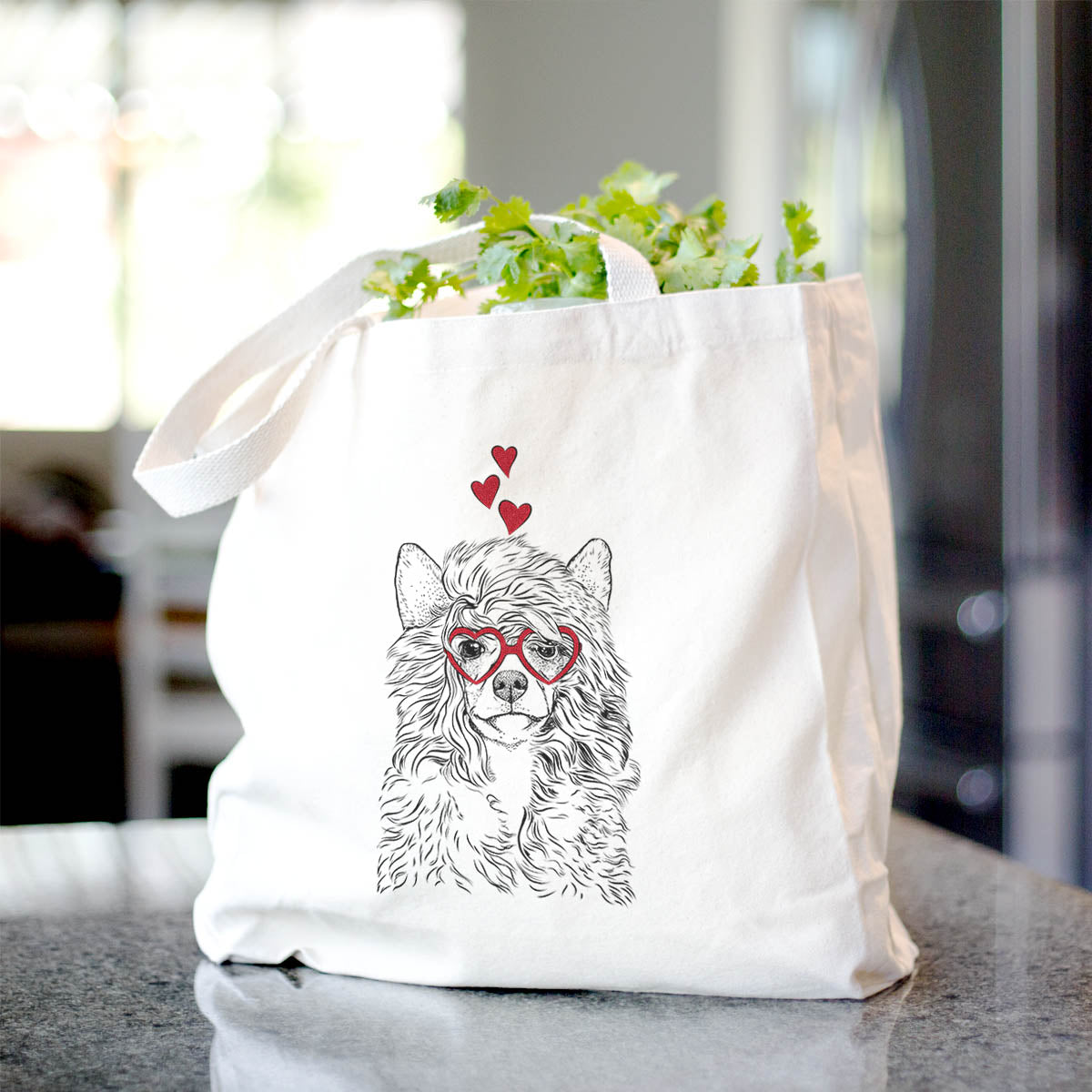 Preston the Powderpuff Chinese Crested - Tote Bag