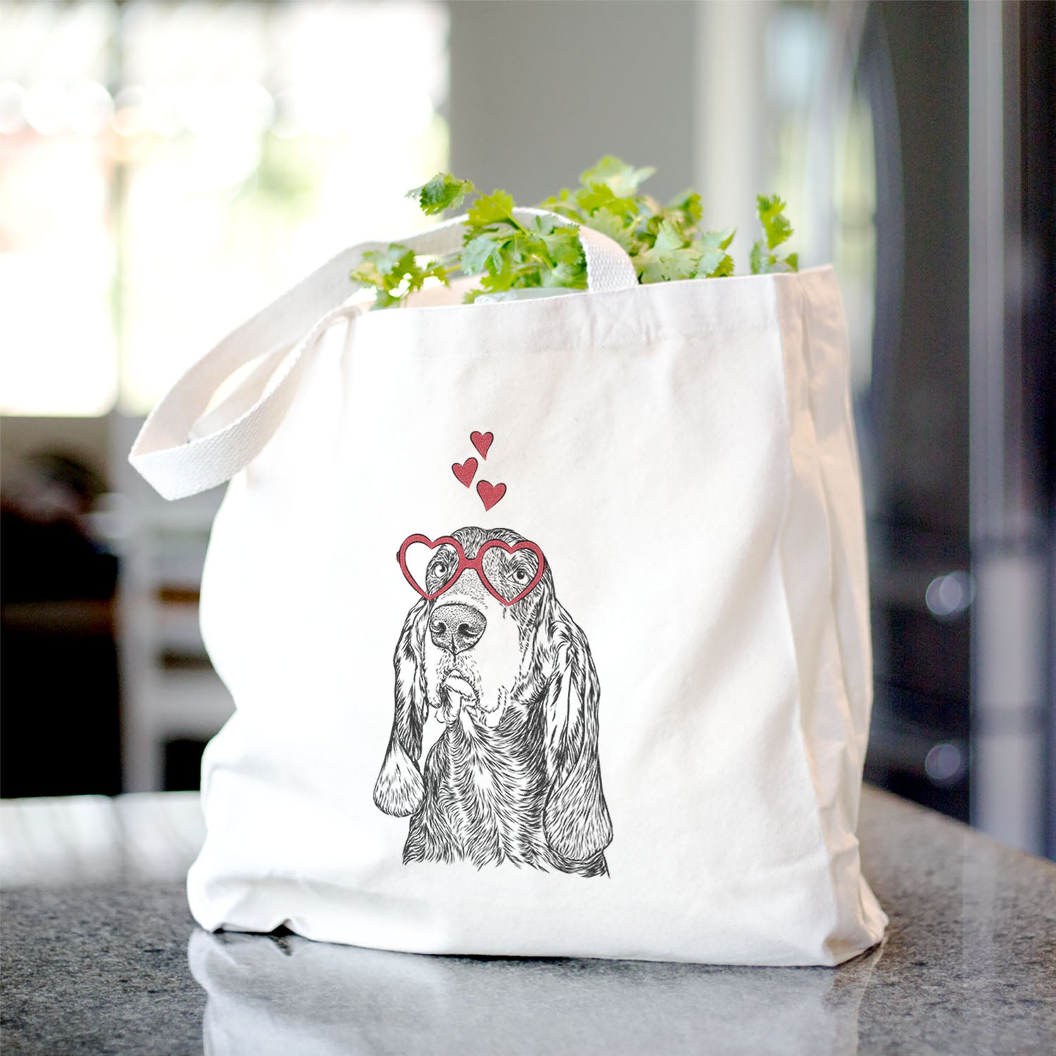 Stu the Black and Tan Coonhound - Tote Bag