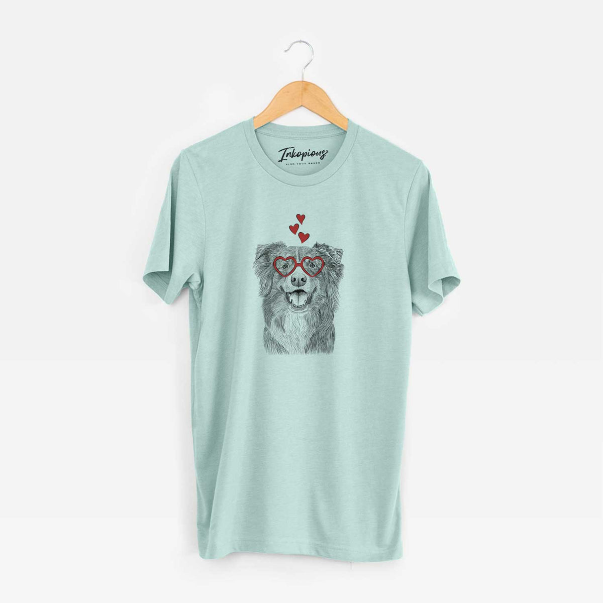 Valentine Aussie Parker the Australian Shepherd - Unisex Crewneck