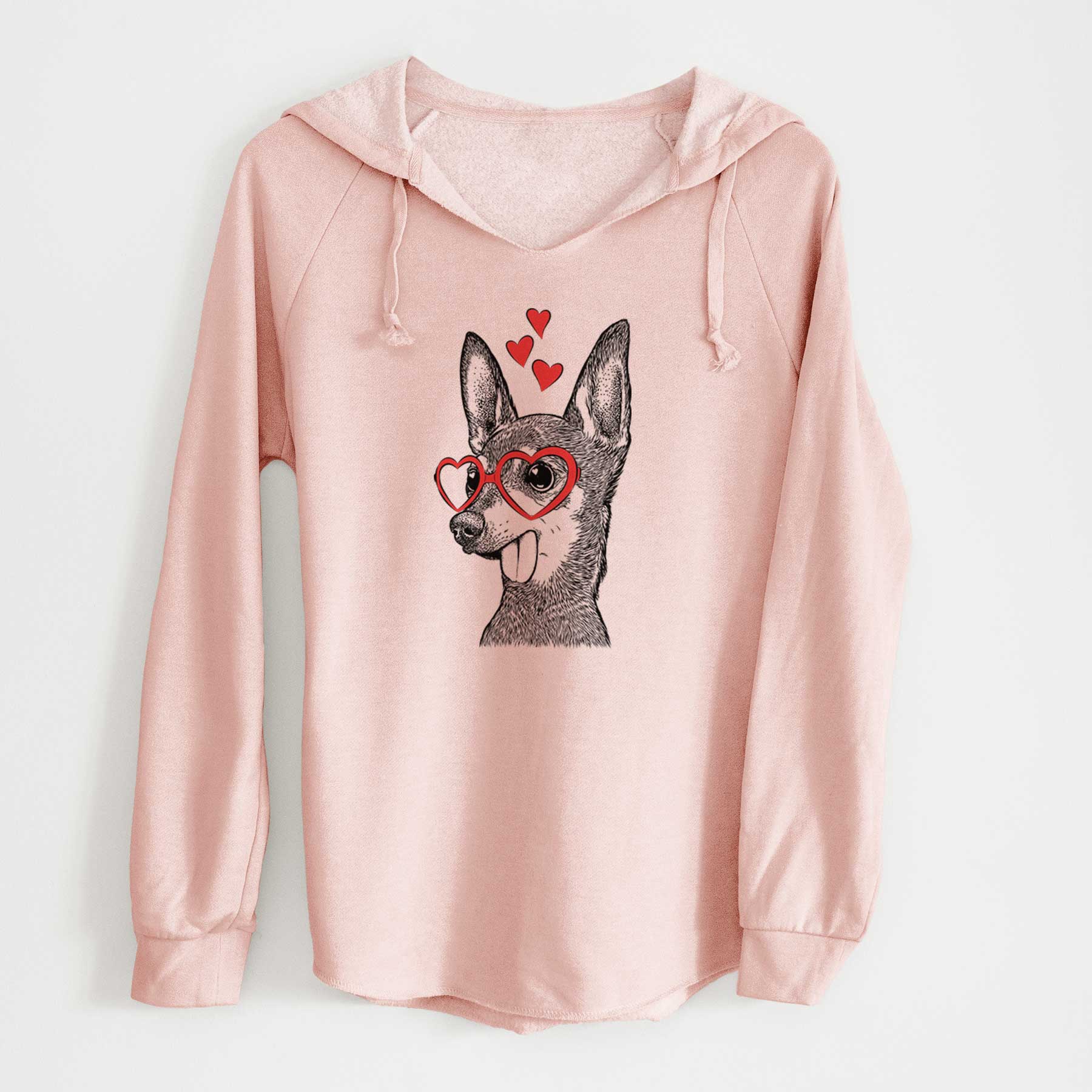 Valentine Aaron the Chihuahua - Cali Wave Hooded Sweatshirt