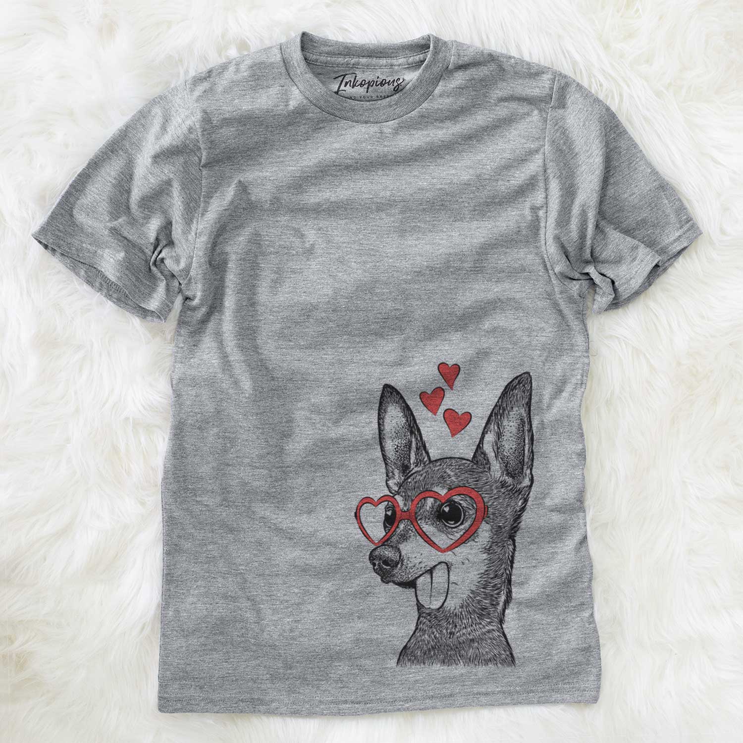 Valentine Aaron the Chihuahua - Unisex Crewneck