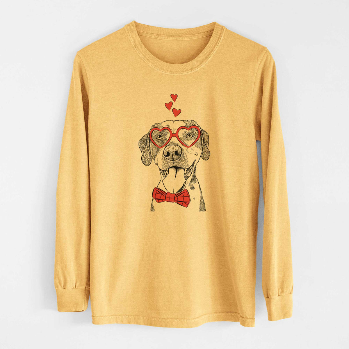 Valentine Ace Boogie the Mixed Breed - Heavyweight 100% Cotton Long Sleeve