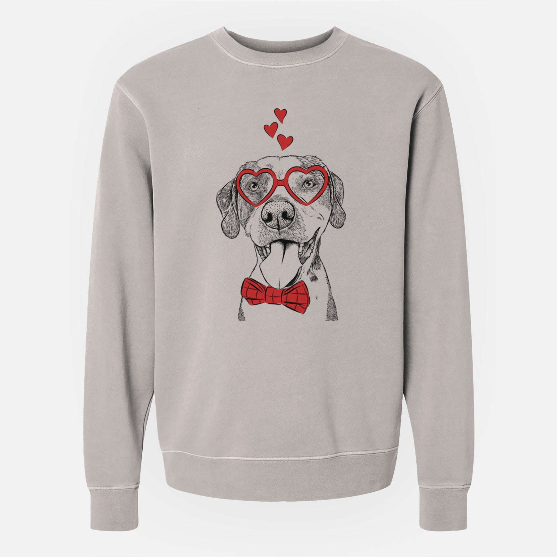 Valentine Ace Boogie the Mixed Breed - Unisex Pigment Dyed Crew Sweatshirt