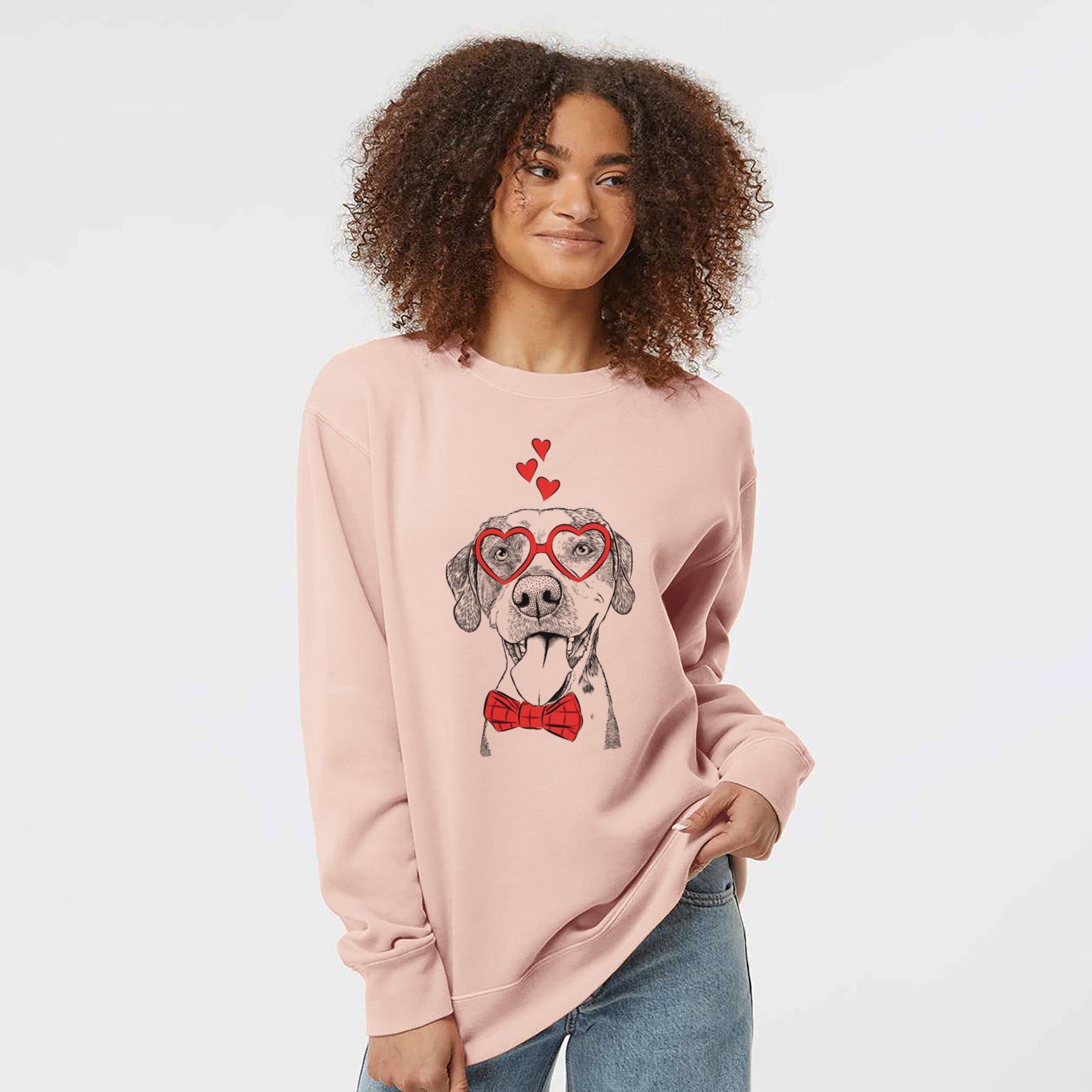 Valentine Ace Boogie the Mixed Breed - Unisex Pigment Dyed Crew Sweatshirt