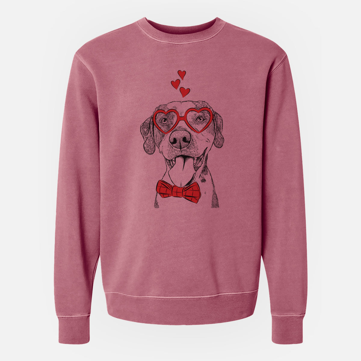 Valentine Ace Boogie the Mixed Breed - Unisex Pigment Dyed Crew Sweatshirt