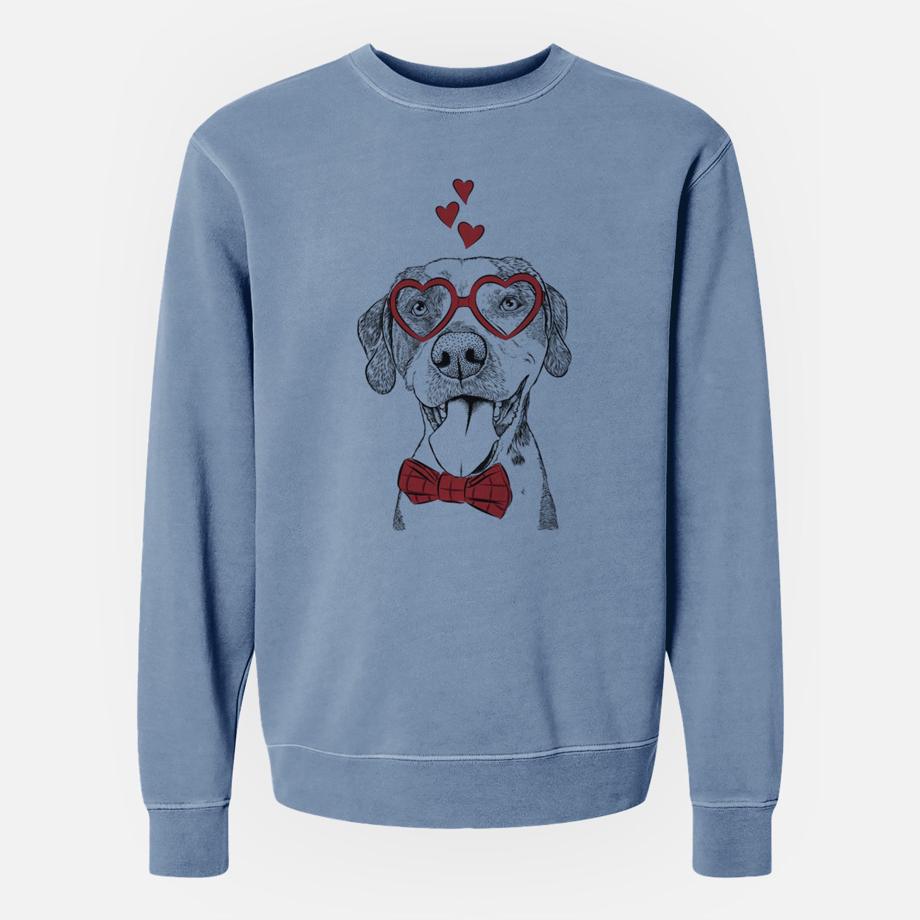 Valentine Ace Boogie the Mixed Breed - Unisex Pigment Dyed Crew Sweatshirt