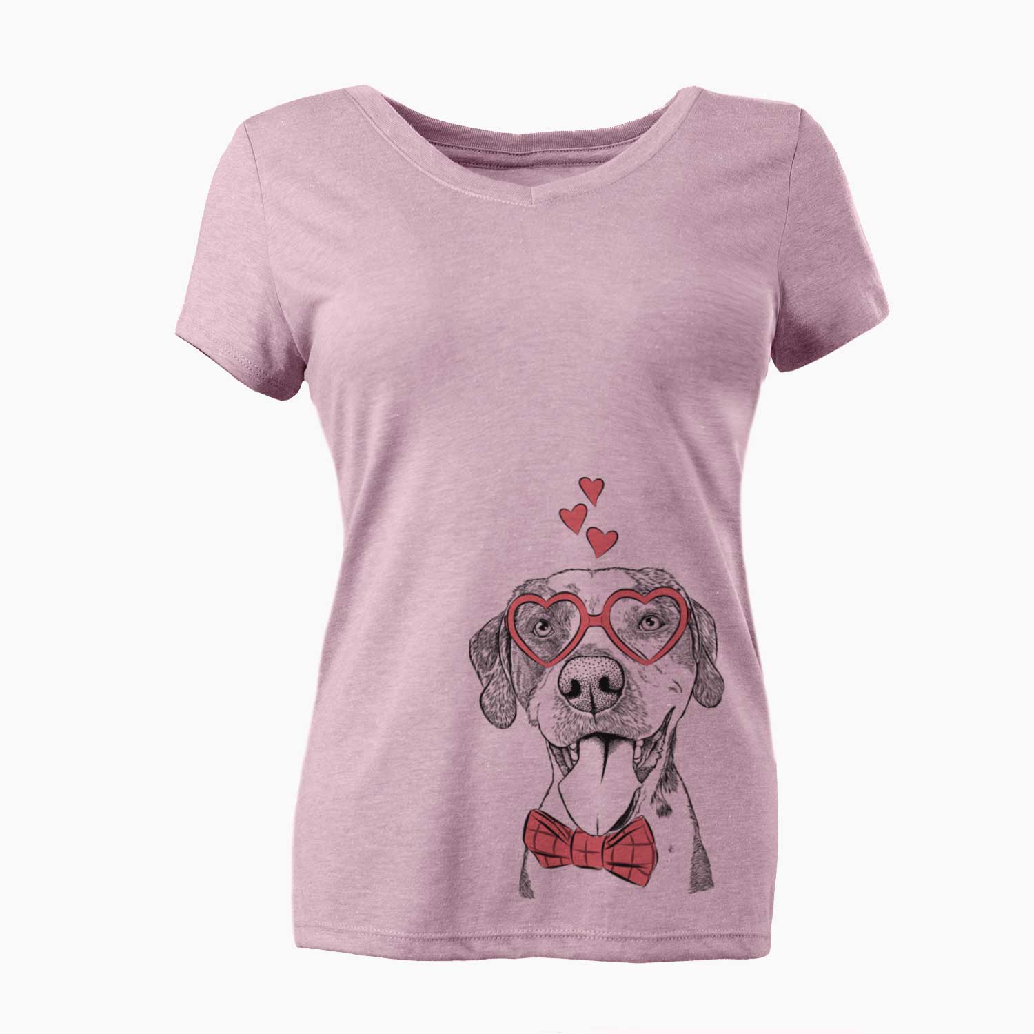 Valentine Ace Boogie the Mixed Breed - Women's V-neck Shirt