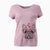 Valentine Acelynn the French Bulldog - Women's V-neck Shirt