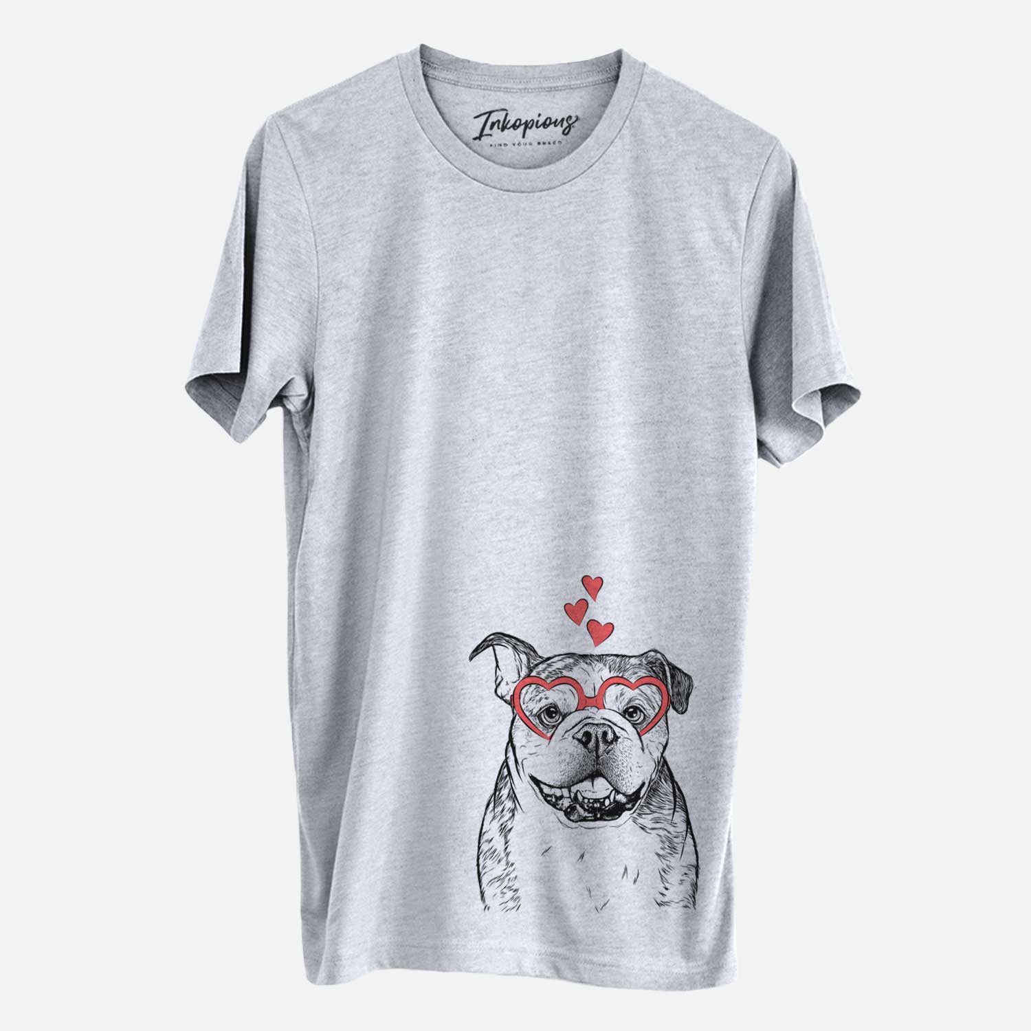 Valentine Agatha the Boston Bulldog - Unisex Crewneck