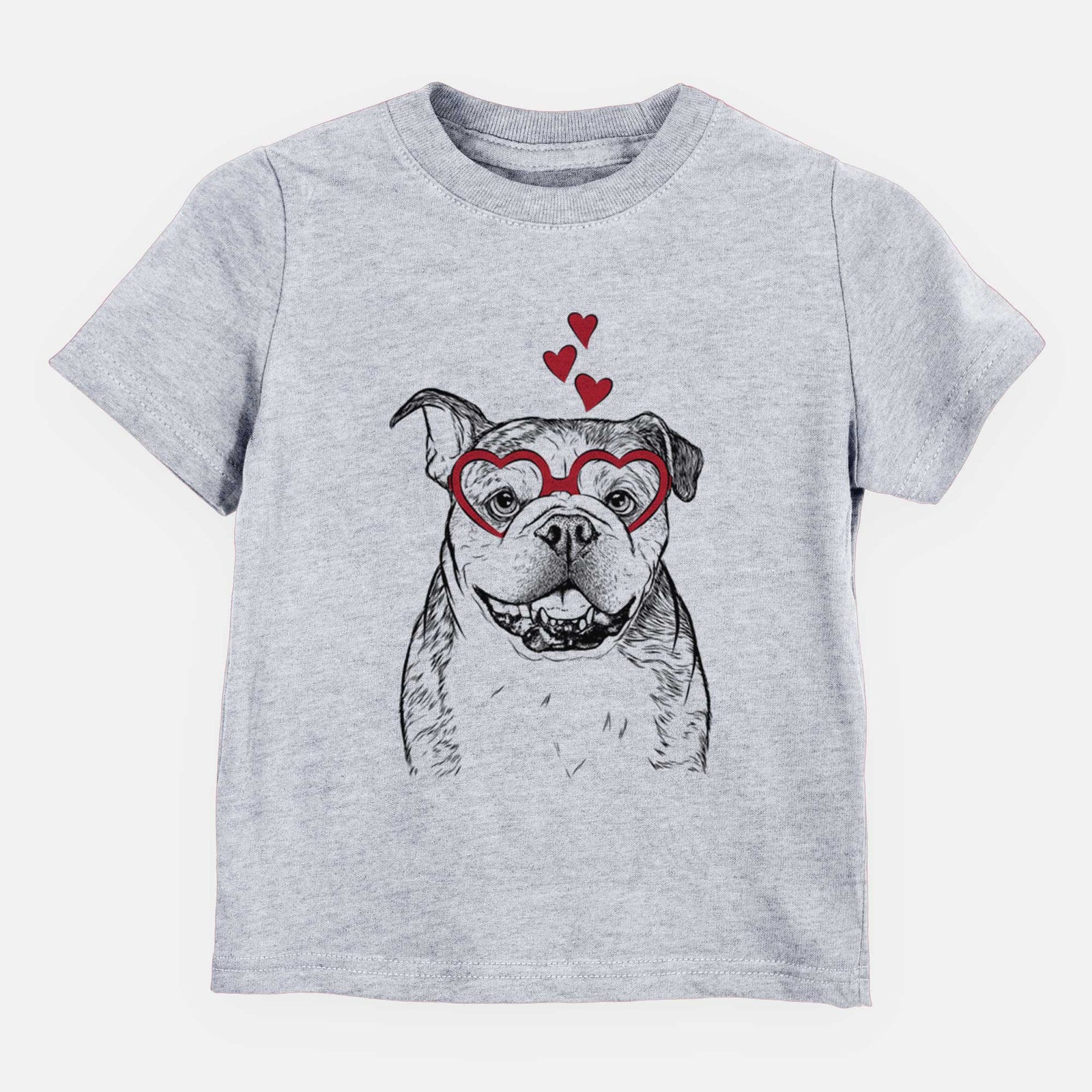Valentine Agatha the Boston Bulldog - Kids/Youth/Toddler Shirt