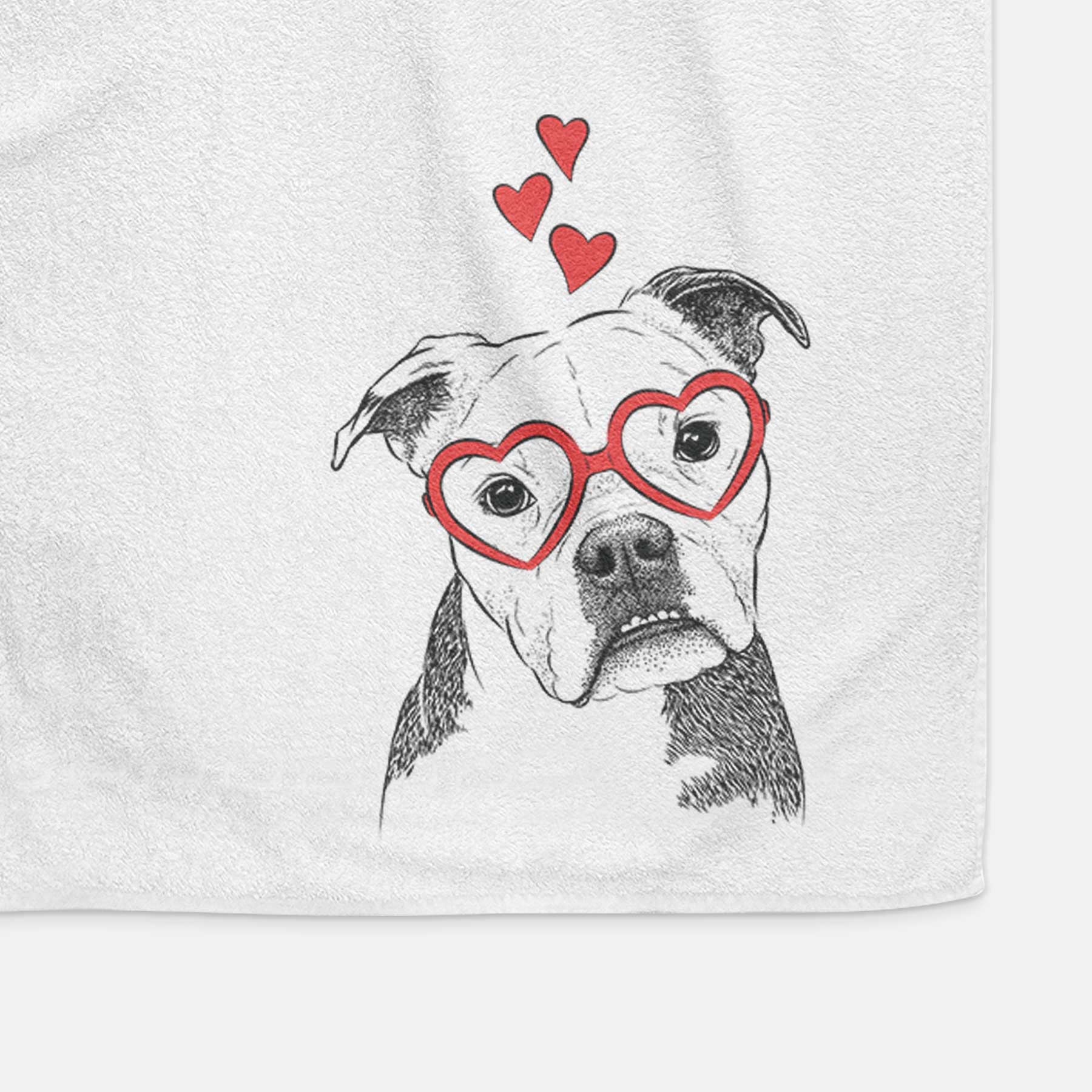 Aggy the Olde English Bulldogge Decorative Hand Towel